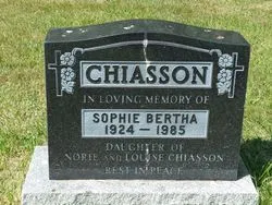 Sophie Bertha Chiasson