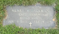 Henry W Backman